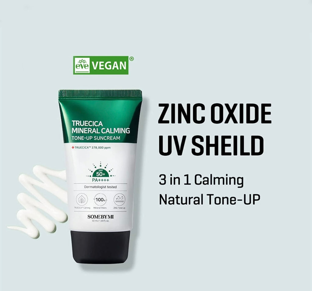 K Beautie: Truecica mineral calming suncream 50+ PA - - Somebymi