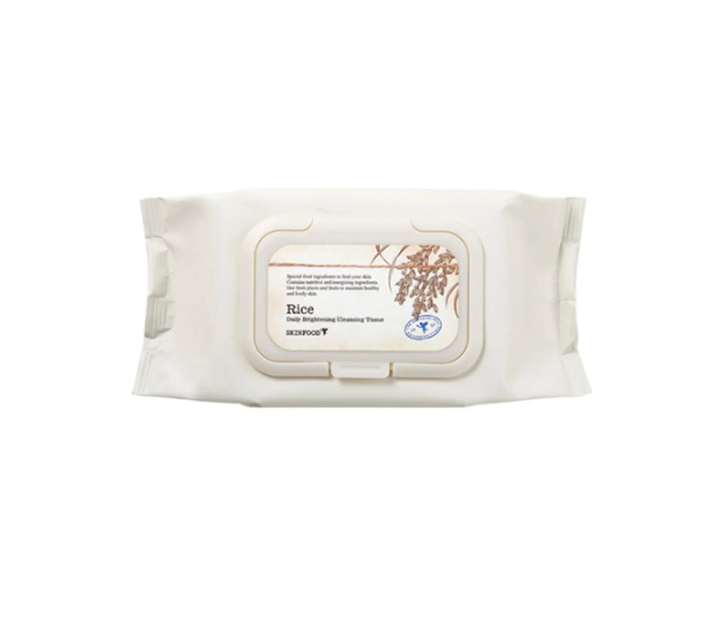 K Beautie: Skinfood Rice brightening cleansing wipes -  - Skinfood