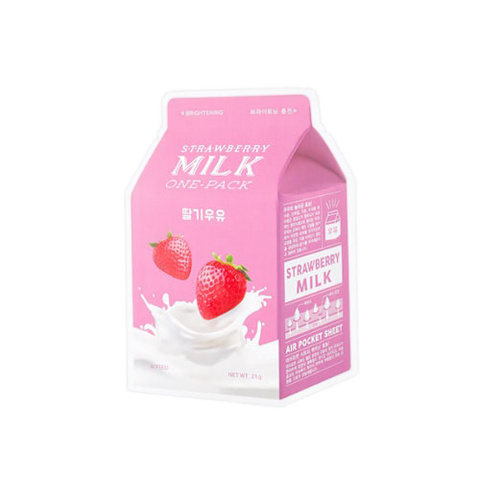 K Beautie: A'pieu Strawberry Milk (5 Sheet Masks) - Sheet Mask - A'pieu