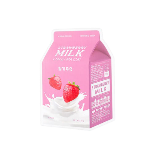 K Beautie: A'pieu Strawberry Milk (5 Sheet Masks) - Sheet Mask - A'pieu  