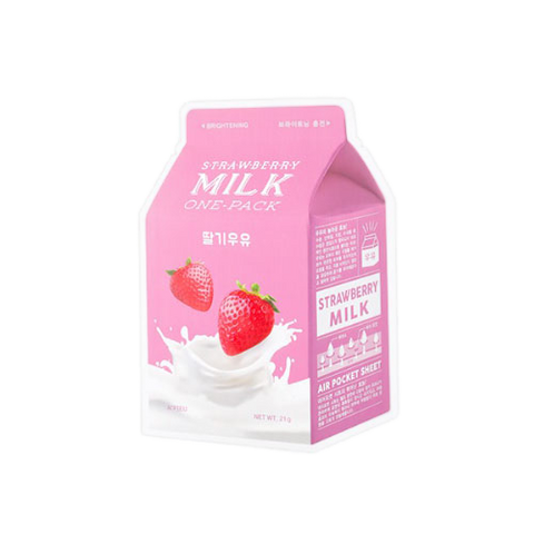 K Beautie: A'pieu Strawberry Milk (5 Sheet Masks) - Sheet Mask - A'pieu  